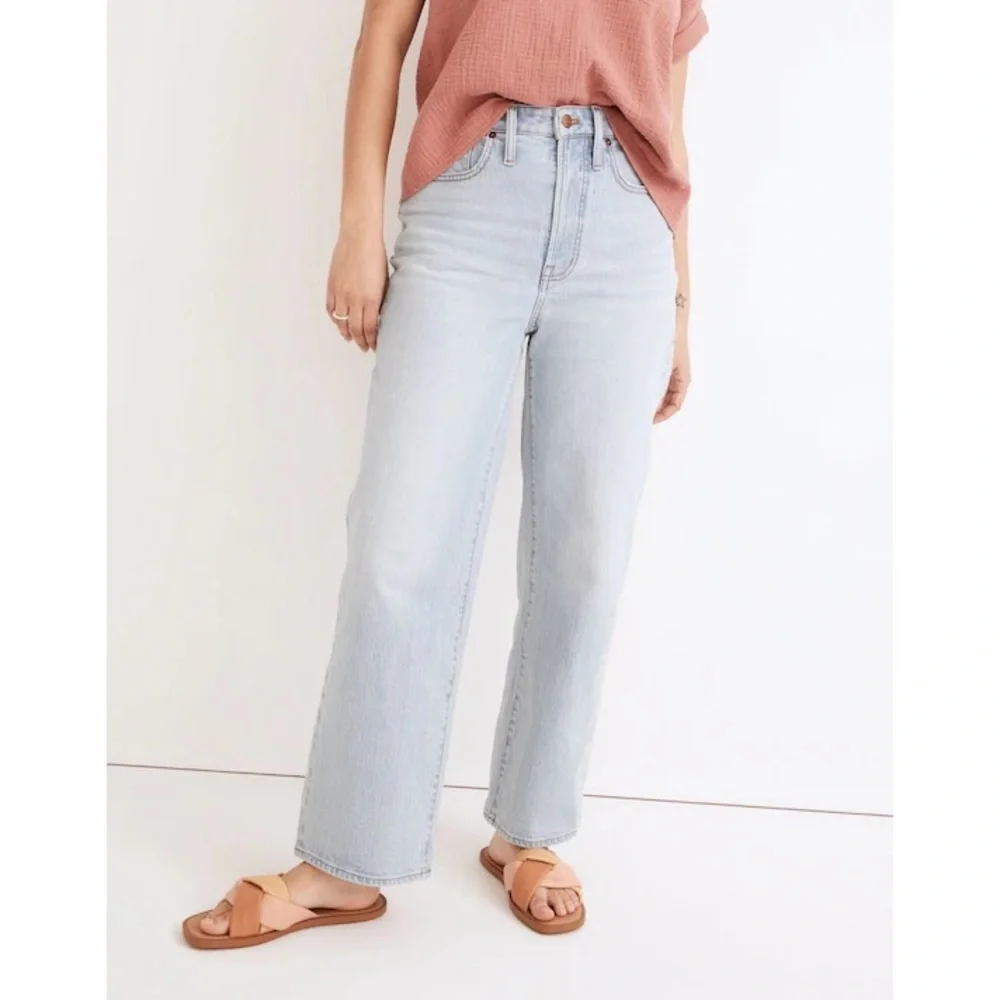 Madewell The Perfect Vintage Wide-Leg Crop Jean High Rise Womens Size 16 W